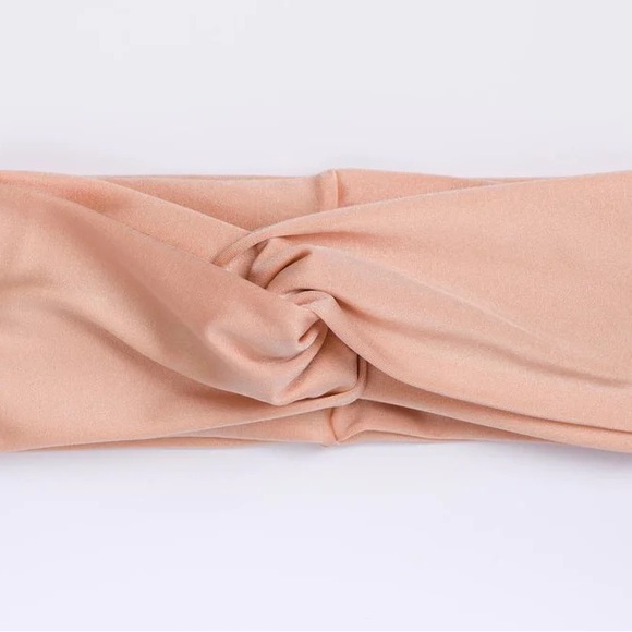 I’m With The Band Pink Shimmer Turban Headband - Picture 5 of 6